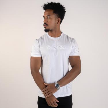 Imagem de Camiseta Calvin Klein Embossed Color Branca-Masculino