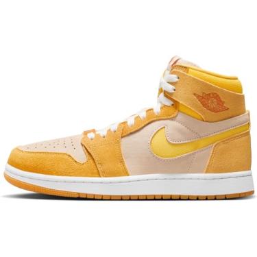 Imagem de Tênis feminino Air Jordan 1 Zoom CMFT 2 (FJ5743-700, amarelo ocre/baunilha pálida/laranja segurança), Ocre amarelo/baunilha pálida/laranja seguro, 35 BR