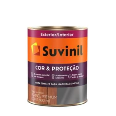 Imagem de Esmalte Sintético Brilhante Preto 900ml Cor e Proteção Premium para Madeiras e Metais Suvinil