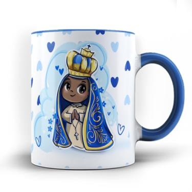 Imagem de Caneca xicara Devoto de Nossa Senhora Aparecida 25 (Azul)