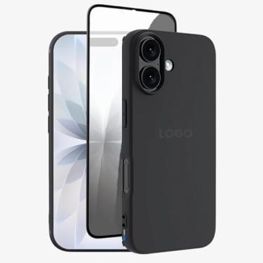 Imagem de Kit Capa Capinha Case Proteção Premium Preta Anti Impactos + Película de Privacidade (iPhone 17)