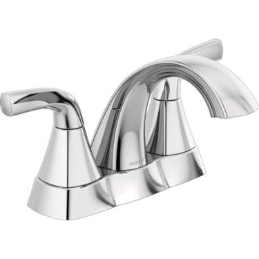 Imagem de Peerless P2535LF Parkwood Conjunto central de torneira de lavatório com duas alças cromadas