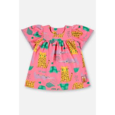 Imagem de Vestido para Bebê em Algodão Up Baby, Rosa, 2
