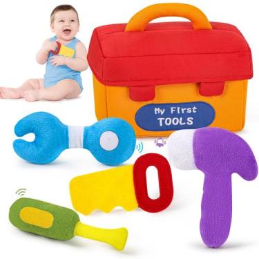 Imagem de Conjunto de brinquedos de pelúcia KMUYSL My First Tools Brinquedos par