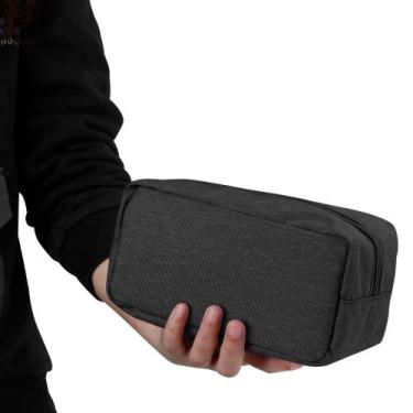 Imagem de Bolsa de maquiagem E-Tree Medium Travel Purse Cosmetic Black Canvas