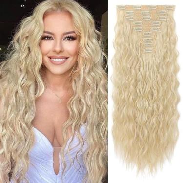 Imagem de Extensões de cabelo REECHO HE009 Natural Blonde 9 peças 60 cm