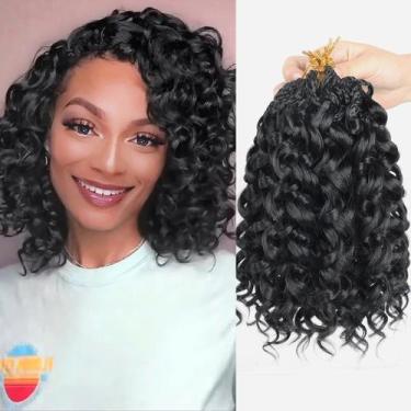Imagem de Cabelo de crochê Himolin Gogo Curl Ocean Wave 10 cm, 8 pacotes