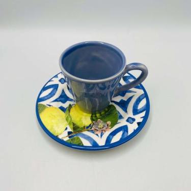 Imagem de Xícara de Chá com Pires Maracujá Tropical 120ml 11,5x7,8x7,8- Scalla