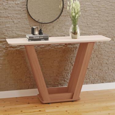 Imagem de Aparador Oregon 100% Mdf Tuboarte Freijo Com Off White