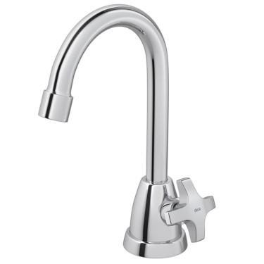 Imagem de Torneira De Mesa Para Lavatório Bica Alta Max Cromada - 1196.c34 - Deca Torneira P-lav.mesa B.alta-media Max Cr 1196.c34