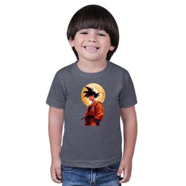 Imagem de Blusa de manga infantil Estampado Dragon Ball - marcelo, Cinza escuro,