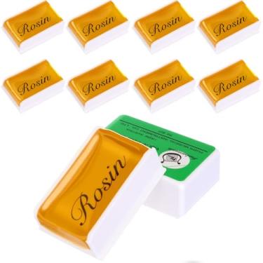 Imagem de Boao 8 peças de resina natural para violino violoncelo viola resina leve baixa poeira para arcos corda instrumento musical acessório