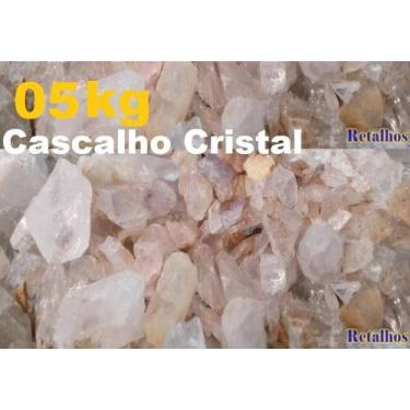 Imagem de Cascalho Retalhos Cristal Pedra Quartzo 3kg para Orgonite Classe C - C