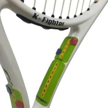 Imagem de HUCAYD Raquete de tênis portátil e pontuador de padel 4 peças, placa de pontuação pequena facilmente montada para manter a pontuação de pontos, jogos e conjuntos, colada com adesivo forte sem cair