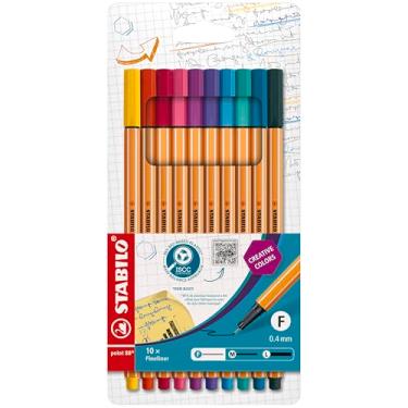 Imagem de Fineliner – STABILO point 88 – Carteira com 10 – Cores sortidas