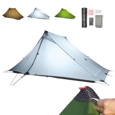 Imagem de Tenda ultraleve para 2 pessoas Lanshan 2 Pro 3FULGEAR atualizada, barraca de mochila para 3 a 4 estações, barraca dupla face de silicone 20D para acampamento, caminhada e escalada (cinza atualização