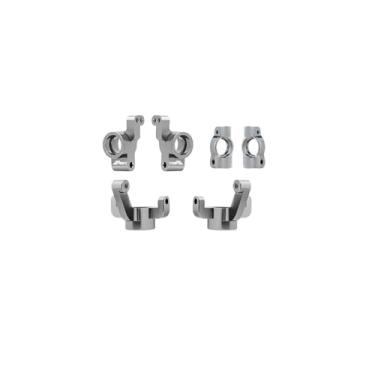 Imagem de NMNRC Alum Front Steering Knuckles, Caster Blocks C Hubs and Rear Hubs Compatible with Losi 1/24 Micro-B 1/28 Micro-T Upgrades Part Gray