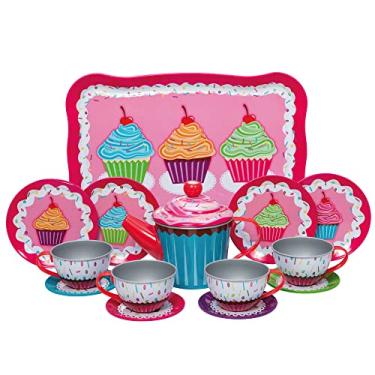 Imagem de Schylling Cupcakes Tin Tea Set Multi-colored, Small