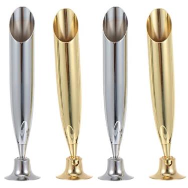 Imagem de 4 Pcs Soquete De Caneta Porta Caneta Simples Básico Porta Caneta De Inserção Suporte De Caneta De Tinta Porta Pena Caneta Tinteiro Caneta De Moda Escritório Metal Estilo Europeu