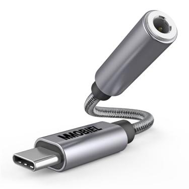 Imagem de MMOBIEL Adaptador USB-C para fone de ouvido de 3,5 mm - adaptador USB-C para auxiliar de 32 bits - Cabo de áudio USB-C para Jack compatível com Samsung Galaxy S23 / S22 / S21, iPad, MacBook, Pixel 7/6 e mais - Alumínio