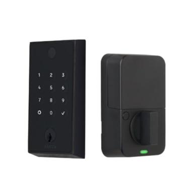 Imagem de Emtek EMP23231US19 EMPowered2 Fechadura Bluetooth WiFi com chave de toque, preto plano
