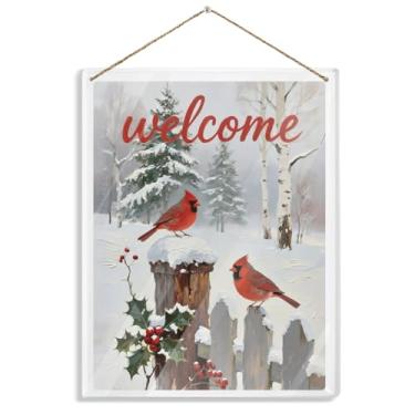 Imagem de Bem-vindo Natal decoração de parede acrílico decoração natal placa de decoração de acrílico engraçado presente de natal placa decorativa de natal para parede e interior decoração de casa de inverno