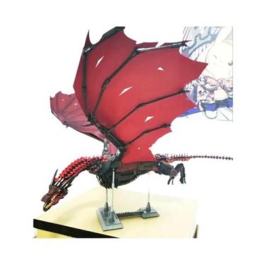 Imagem de Blocos De Montar Dragão Smaug 1889PCS Modelo De Dragão Que Solta Fogo 