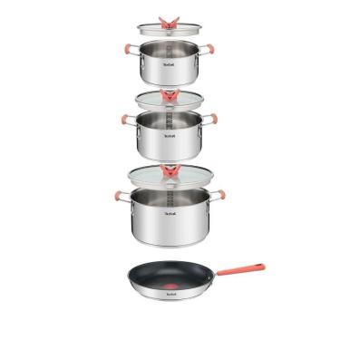 Imagem de Conjunto De Panelas 4 Peças T-fal Opti'space Inox