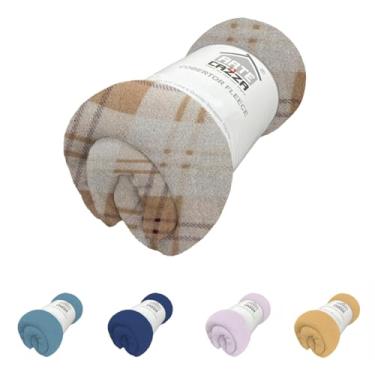 Imagem de Cobertor Manta Fleece Arte Cazza Azul Turquesa Solteiro