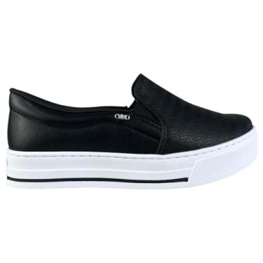Imagem de Tênis Feminino Slip On Via Marte Plataforma Confortável (Preto, BR, Adulto, Numérico, 36)