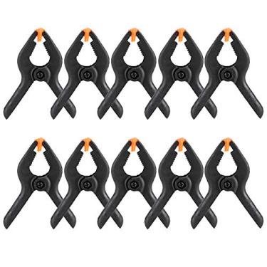 Imagem de Grampos de mola de plástico, 10 peças, 7,6 cm, tipo A, preto, multifuncional, grampo de mola de plástico, ferramenta de marcenaria, faça você mesmo