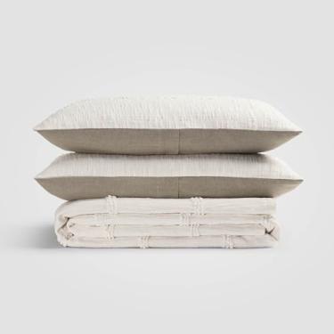 Imagem de Crane Home Conjunto de colcha King/California King – Colcha branca calma de 3 peças 100% algodão com 2 fronhas, conjunto de cama leve para todas as estações, colcha de luxo tamanho king, pré-lavada