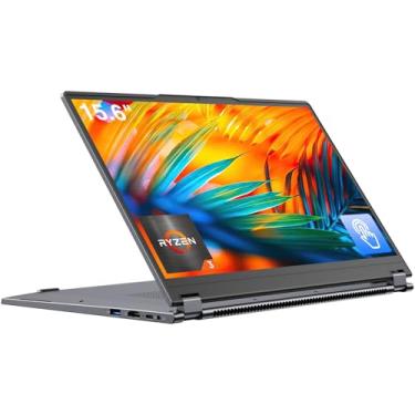 Imagem de EYY Laptop 2 em 1, notebook com tela sensível ao toque SSD DDR4 de 15,6 polegadas 16 GB DDR4 512 GB, AMD Ryzen R3 3200U (até 3,5 GHz), Radeon Vega 3, tela FHD 1920 x 1080, Win 11 Pro, WiFi, BT5.1 RJ45