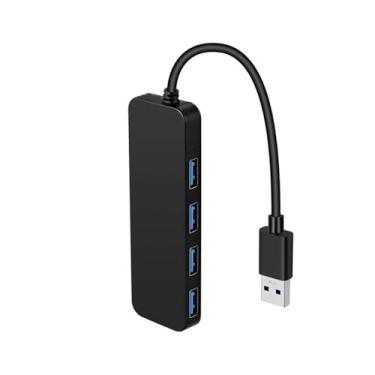 Imagem de Hub USB 3.0 de 4 portas – Transferência de dados de alta velocidade para laptops, pen drives, HDDs, consoles, impressoras, câmeras, teclados e mouses (não serve para carregar)