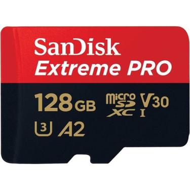 Imagem de Cartao Micro Sd Sandisk Extreme Pro 128gb 200mbs Para Câmeras, Drone, 
