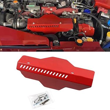 Imagem de Bishop Tate Acessórios de carro Capô dianteiro vermelho capa protetora de radiação central do radiador do motor para Subaru WRX STi 2014-2021