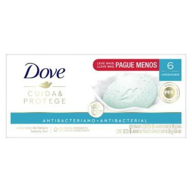 Imagem de Sabonete Dove Cuida e Protege 6 Unidades 90g Cada, 6, 90g