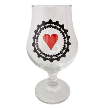 Imagem de Taça Copo Cerveja Vidro Naipe Copas Baralho