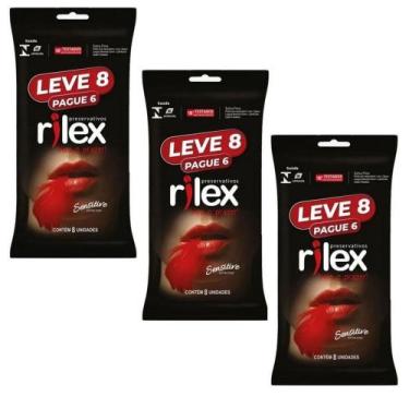 Imagem de Preservativo Lubrificado Rilex Sensitive Extra Fino pacote Leve 8 pagu