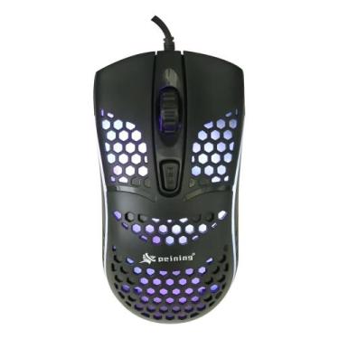 Imagem de Mouse Gamer Com Led E Fio Para Jogo Preto Jt06 Precisão Preto - peinin