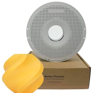 Imagem de Filamento Impressora 3d Bambu Lab ABS 1kg 1,75mm Com Carretel Reutilizável Cor Amarelo Tangerina