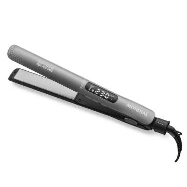 Imagem de Prancha de Cabelo P25 Space Shine Mondial Preta Bivolt, Bivolt