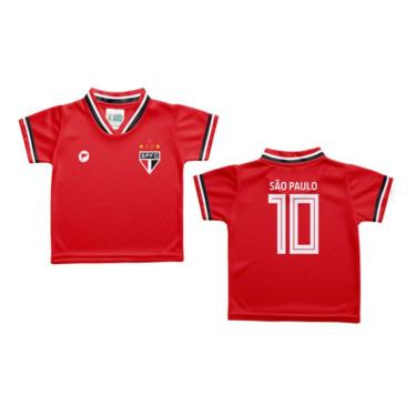 Imagem de Camiseta Bebê São Paulo Vermelha - Torcida Baby