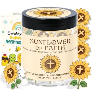 Imagem de LumenJar Presentes cristãos para mulheres - Pote de versículo da Bíblia com cartões diários de afirmação - Presente inspirador, religioso, baseado em fé para batismo, cartões de oração, notas de