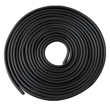 Imagem de Generic Guarda de borda de porta de carro de 10 m, protetor de borracha preta com adesivo forte, proteção invisível contra arranhões para veículos