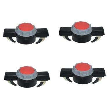 Imagem de FJMQHU Conjunto de 4 grampos de instalação rápida para bagageiro de teto de carro, clipes de montagem com liberação rápida, Style B