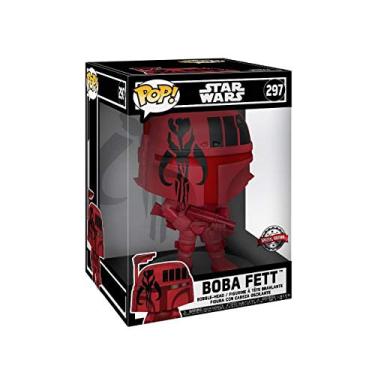 Imagem de Funko - Estatueta Star Wars - Boba Fett logotipo pop vermelho preto 25 cm - 0889698448062