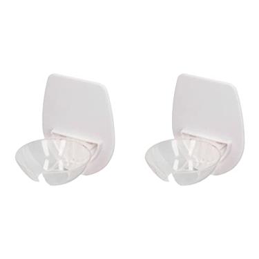 Imagem de Acouto Suporte Montado na Parede de 2 Unidades - Suporte para Copo de Vinho de Plástico Transparente Fácil Instalação - Banheira Perfeita, Banheiro, Sauna e Muito Mais Garrafas de Cerveja de Design