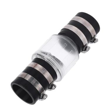 Imagem de WALFRONT Válvula de Retenção Silenciosa, Válvula de Retenção Transparente e Silenciosa Com Braçadeiras Inoxidáveis, Adequada para Aumento de Vida útil Bomba de Depósito de Tubulação de