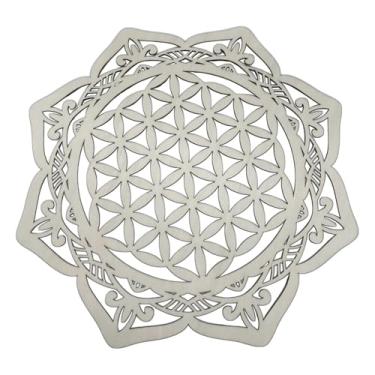 Imagem de Fxzqgnh Arte de Parede Abstrata, Ornamento Boêmio, Escultura de Parede Criativa em Madeira, Decoração Suspensa para Casa de Campo, Style a, Tamanho real